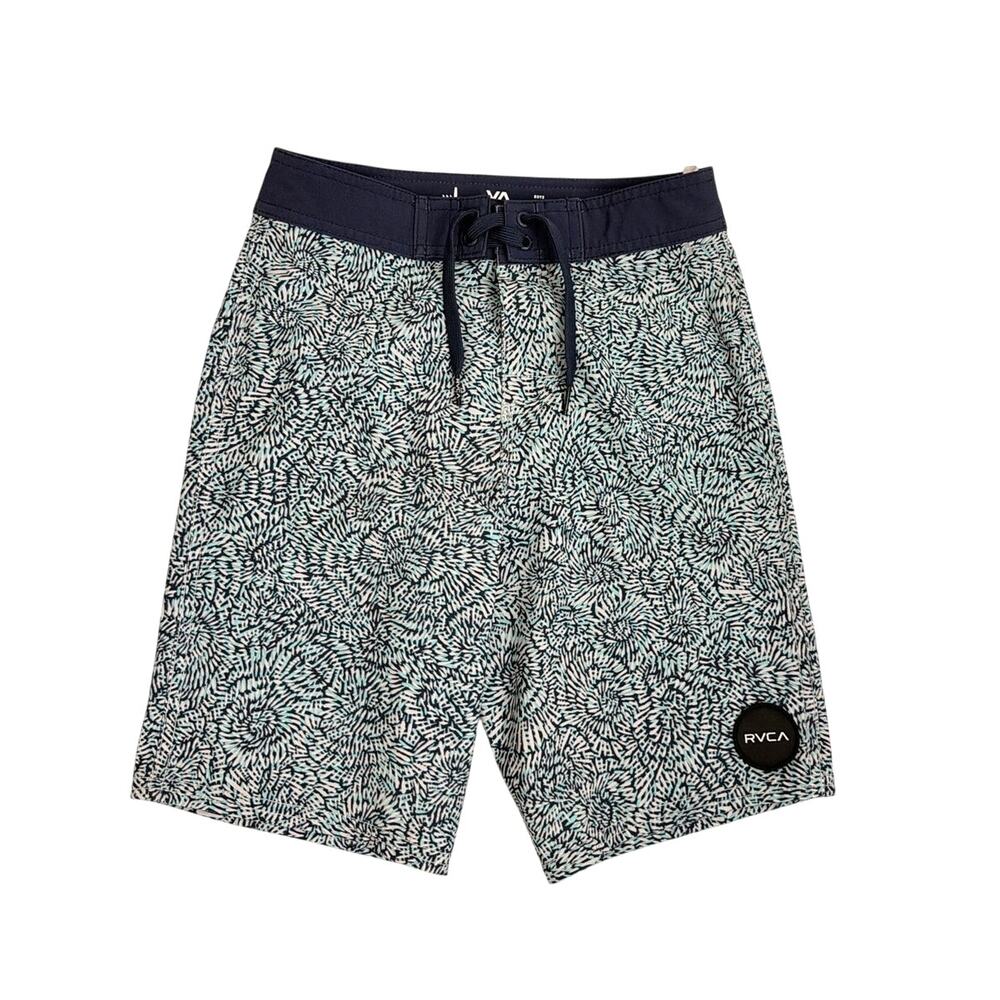 RVCA Swim Blue Drawstring Eastern Stretch Boardshort Bathing Suit 8/10 (24)